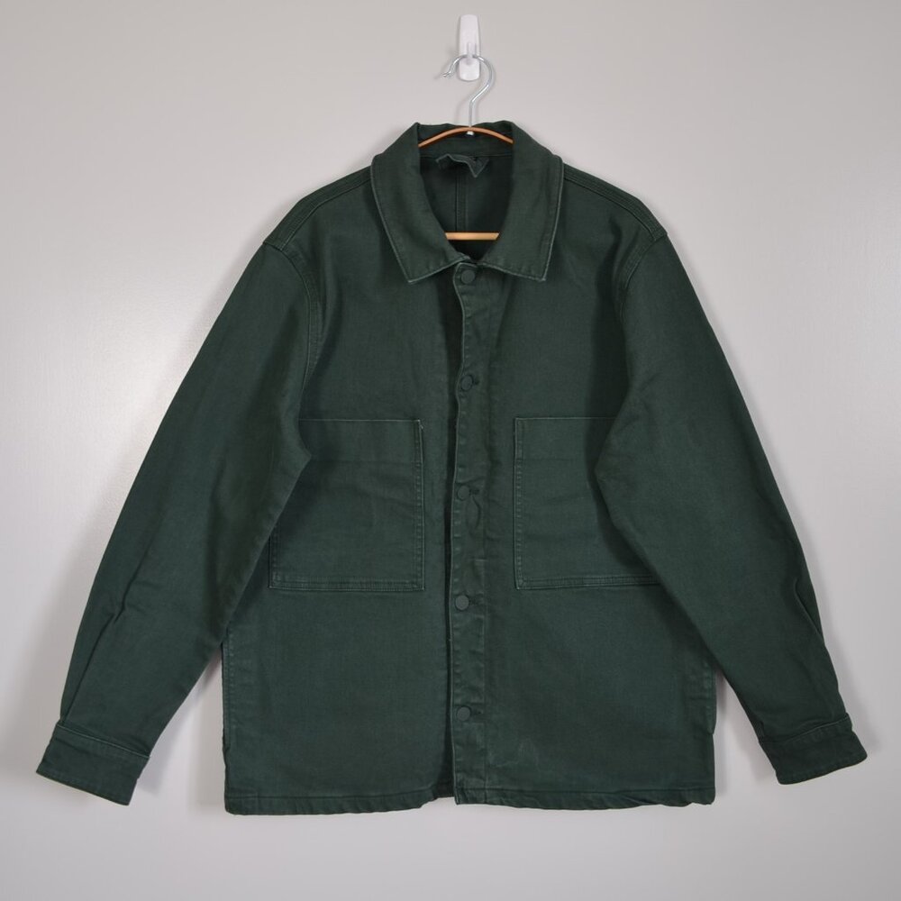 Zara green denim jacket *GUC - Picture 2 of 10